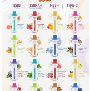 魅嗨 MEHA VBar 小白條一次性 (8500口 拋棄式電子煙) (外出款)